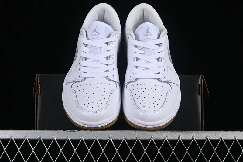 All categories Air Jordan Jordan series basketball shoes Air Jordan 1 Low G version pure original Air Jordan 1 Low Golf AJ1 Joe 1 new golf version raw rubber white DD9315-111